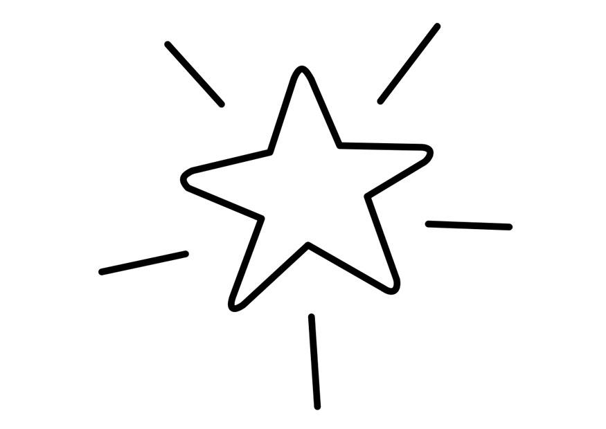 Dibujo para colorear estrella