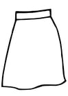 Dibujos para colorear falda