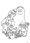 Dibujos para colorear Familia Barbapapa