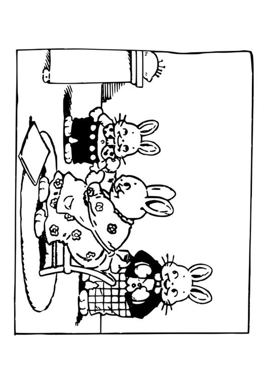 familia de conejos