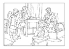 dibujo-para-colorear Familia del siglo 18