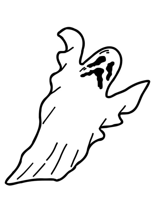 Dibujo para colorear fantasma, fantasmas