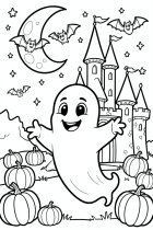 fantasma frente al castillo