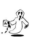 Dibujo para colorear Fantasma
