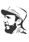 Dibujos para colorear Fidel Castro