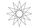 Dibujos para colorear figura geométrica - estrella