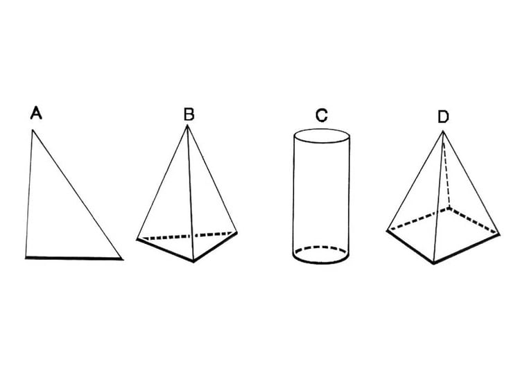 Dibujo para colorear figuras geomÃ©tricas - base