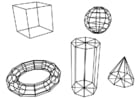 Dibujos para colorear figuras geométricas