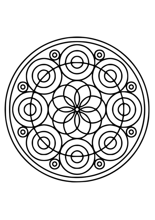 Dibujo para colorear flor