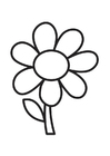 dibujo-para-colorear flor