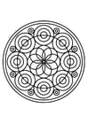 Dibujo para colorear flor