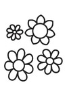 dibujo-para-colorear flores