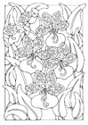 dibujo-para-colorear flores