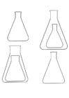 frascos de Erlenmeyer