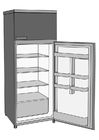 Dibujo para colorear frigorÃ­fico