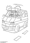 Dibujo para colorear Furgoneta de policÃ­a