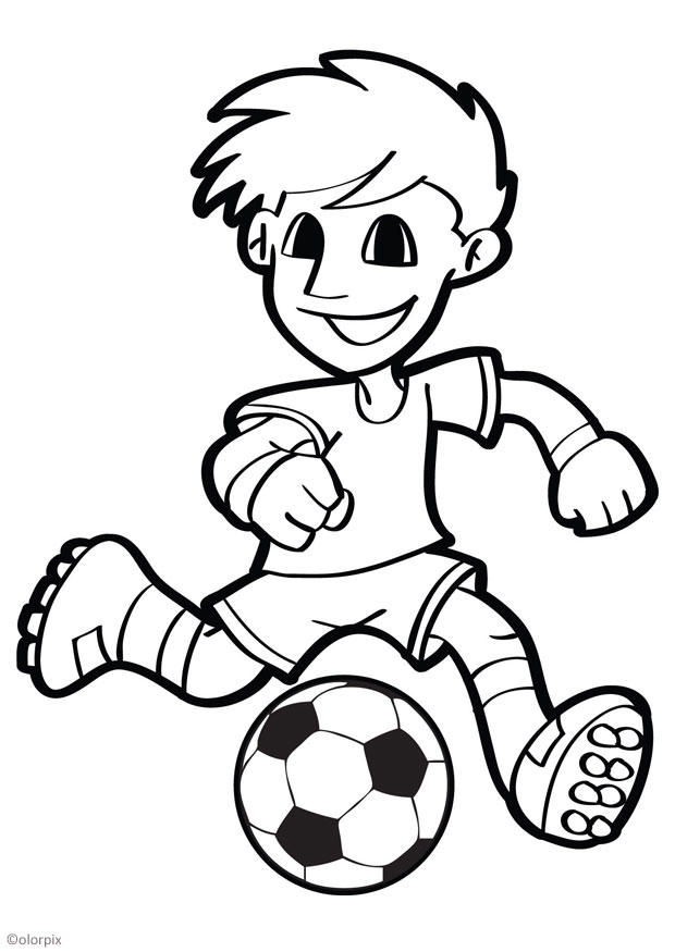 Dibujo para colorear fútbol - Dibujos Para Imprimir Gratis - Img 26047