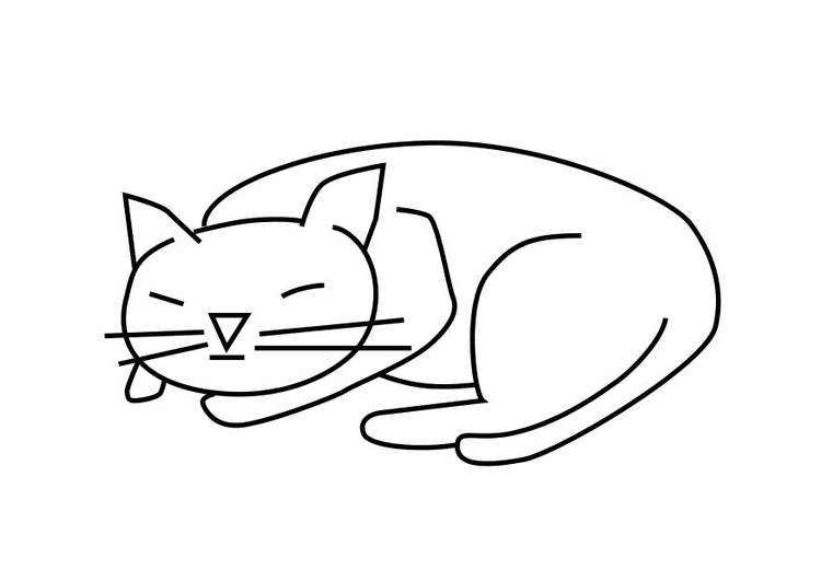 Dibujo para colorear Gato