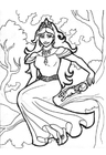 Dibujo para colorear gellie, princesa de los Ã¡rboles
