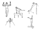 dibujo-para-colorear Gimnasia