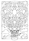 dibujo-para-colorear Globo aerostático