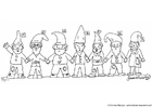 dibujo-para-colorear Gnomos 1 - 7
