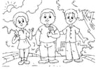 Dibujo para colorear gordo