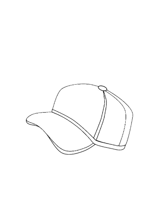 Dibujo para colorear gorro