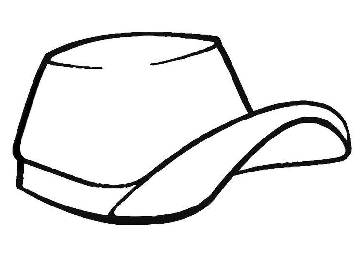 Dibujo para colorear gorro