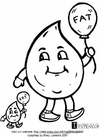 Dibujo para colorear grasa