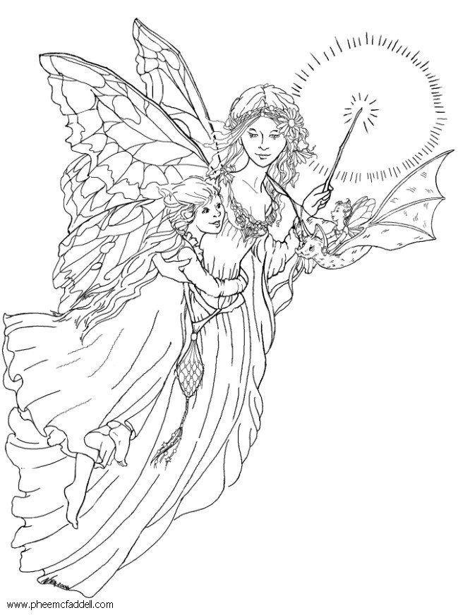 Dibujo para colorear Hada de luz - Dibujos Para Imprimir Gratis - Img 6111