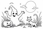 Halloween con fantasmas