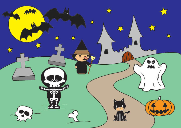 Dibujo para colorear Halloween