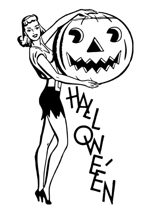 Dibujo para colorear Halloween