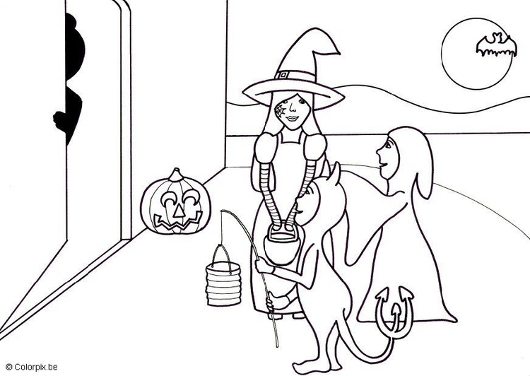 Dibujo para colorear Halloween