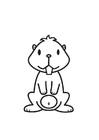 dibujo-para-colorear hamster