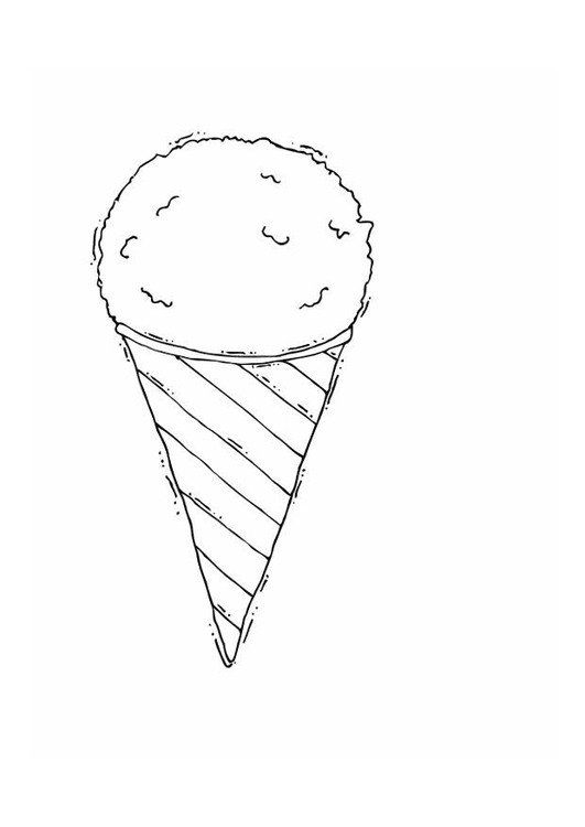 Dibujo para colorear Helado