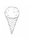 Dibujos para colorear Helado