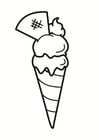 Dibujos para colorear helado