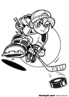 Dibujos para colorear Hockey