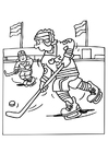 Dibujo para colorear Hockey sobre hielo