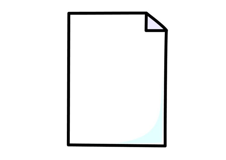 Dibujo para colorear Hoja de papel