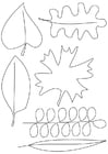 Dibujos para colorear hojas