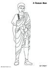 Dibujos para colorear Hombre romano