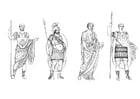 Dibujos para colorear Hombres romanos