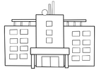 dibujo-para-colorear hospital