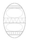 Dibujo para colorear huevo de Pascua
