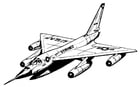 Dibujos para colorear Hustler - avión