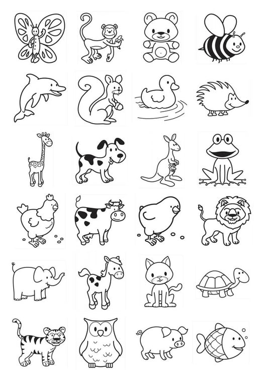 Dibujo para colorear iconos para niños - Dibujos Para Imprimir Gratis - Img  20783