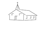 Dibujos para colorear Iglesia